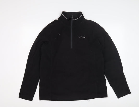 Craghoppers Men's Black 1/2 Zip Fleece Sweatshirt Medium