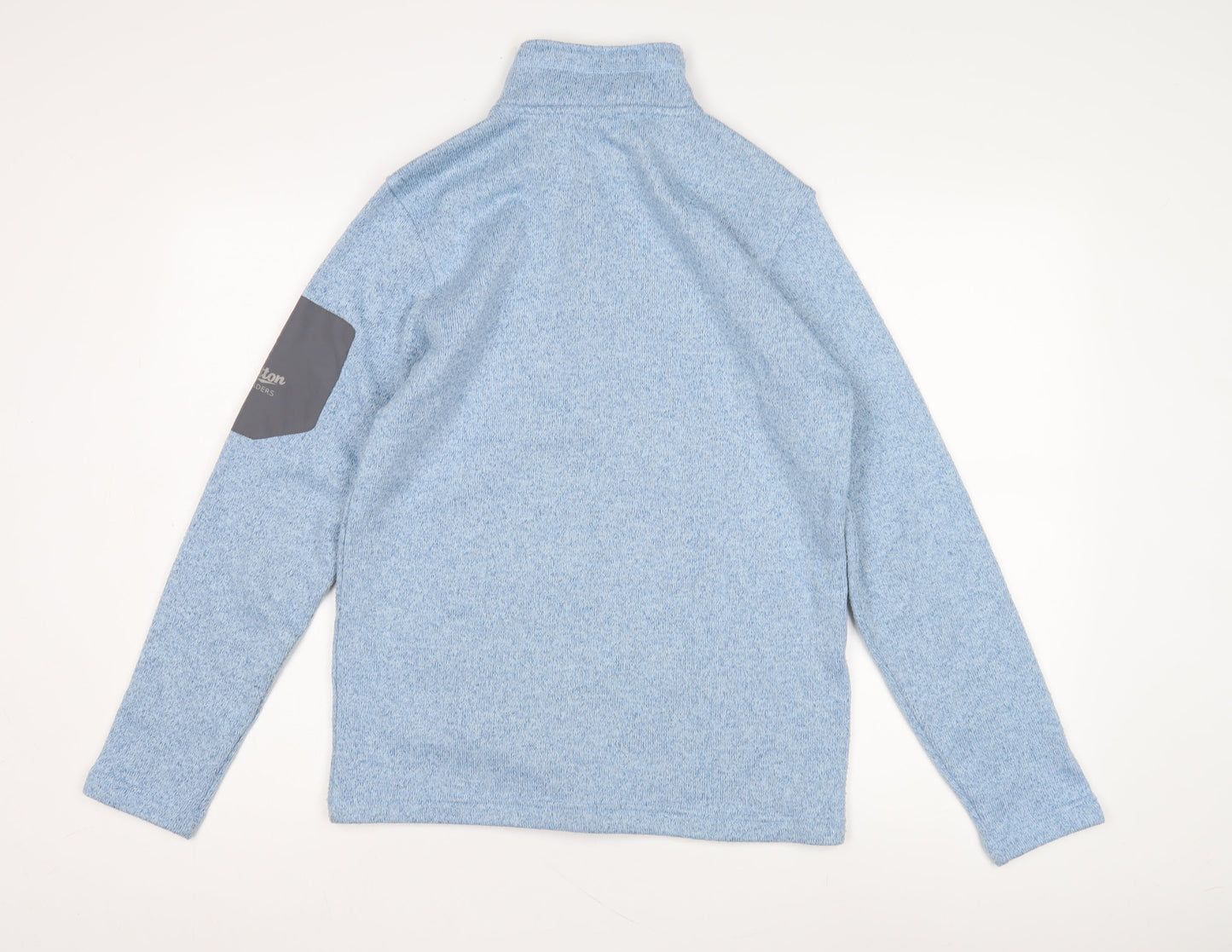Cotton Traders Blue 1/4 Zip Sweatshirt S
