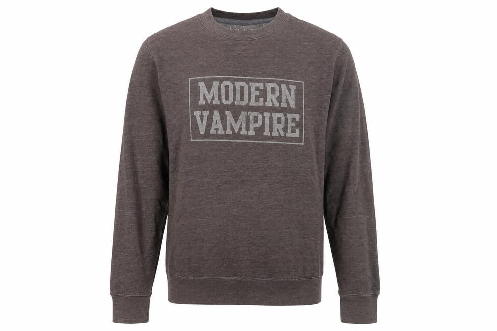 VLBT Men's Brown Graphic Pullover Sweatshirt