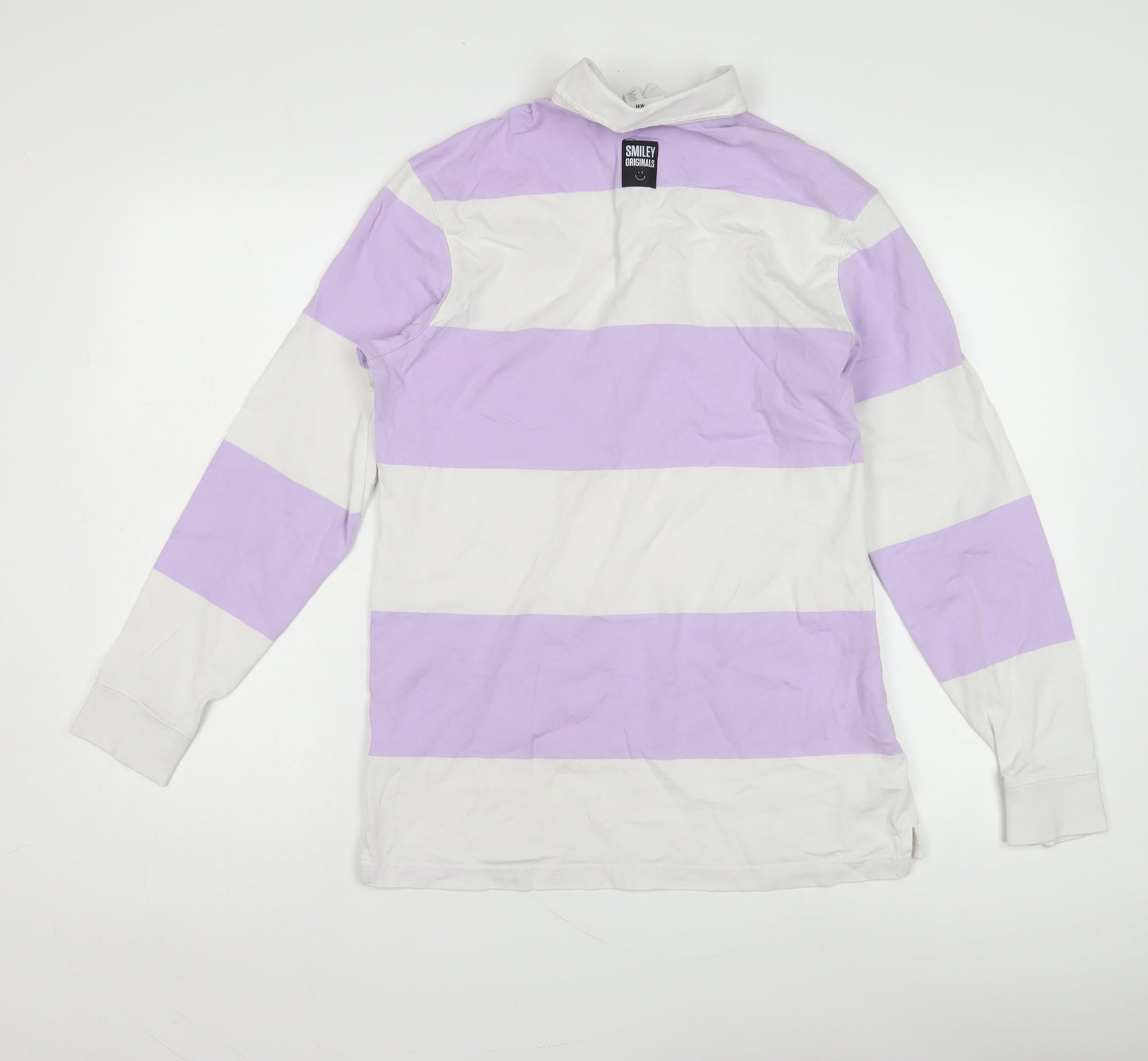 H&M Unisex Adults Multicoloured Stripe Polo S