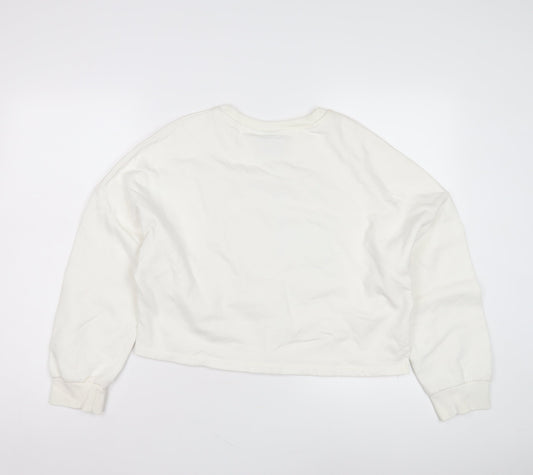 Disney Women’s White Pullover Sweatshirt Size 10
