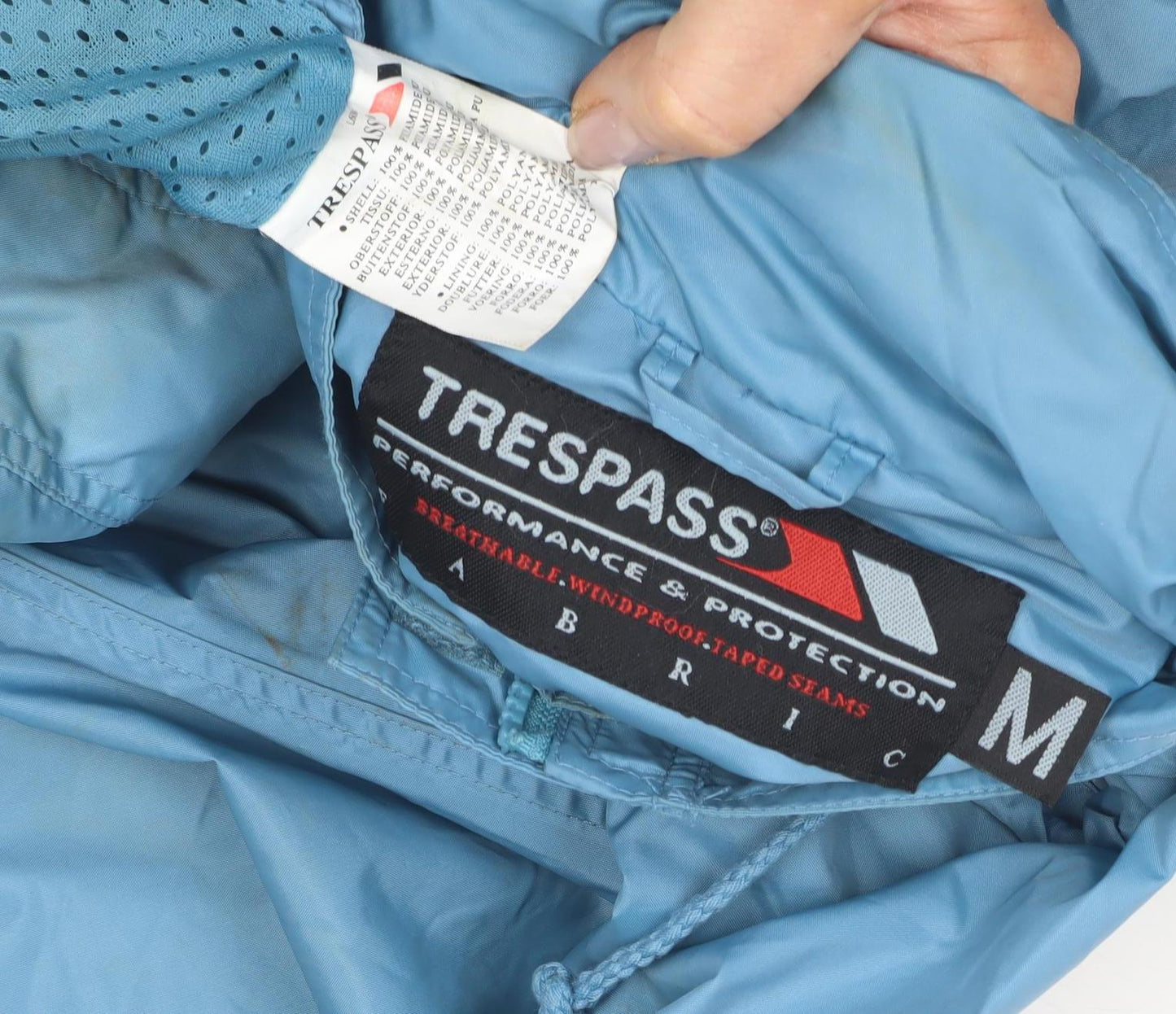 Trespass Men's Blue Windbreaker Jacket Size M