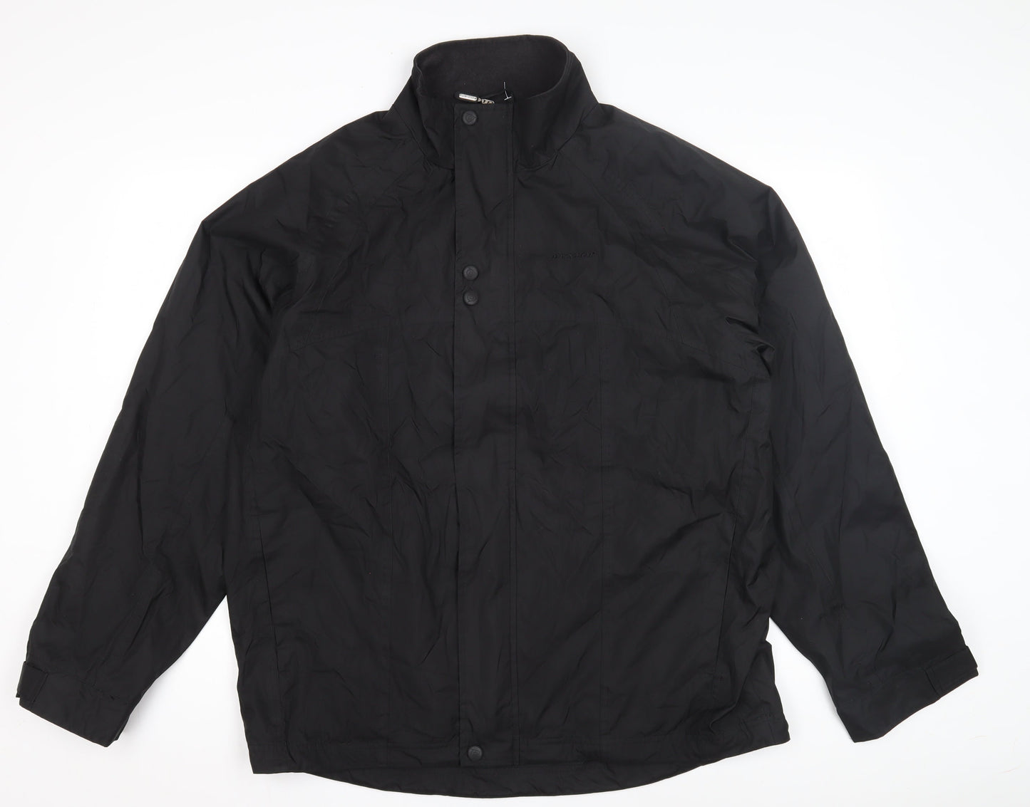 Dunlop Men's Black L Rain Jacket, Windproof, Golf