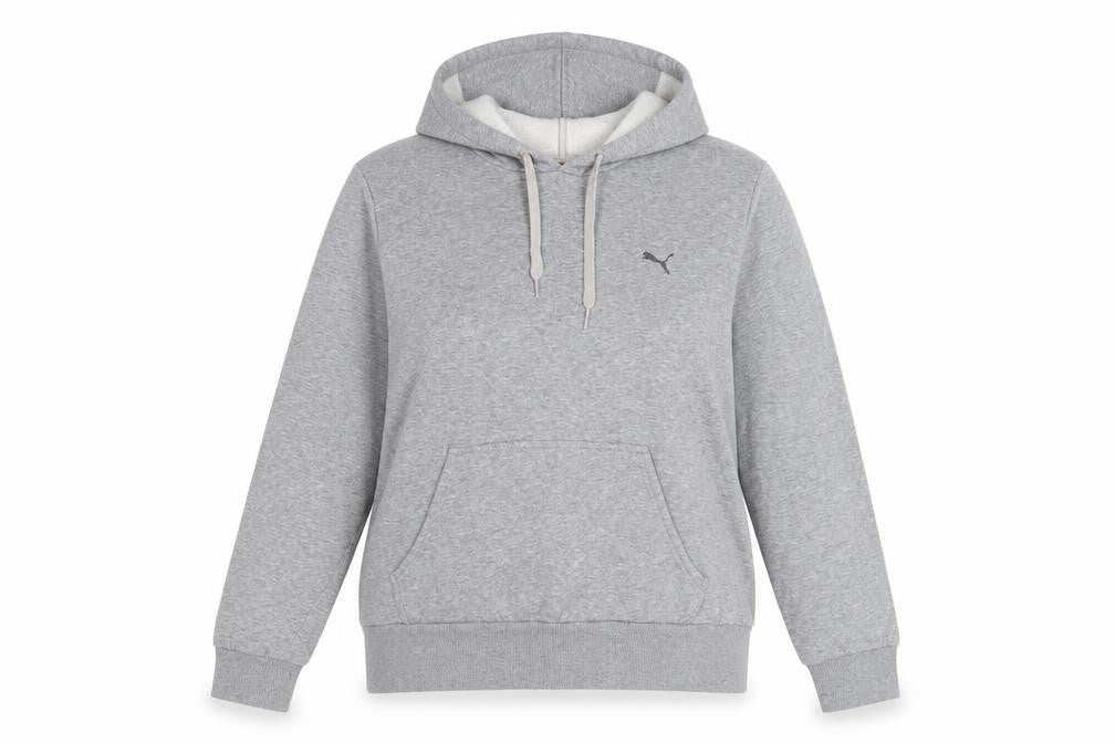 Womens UK 14 Regular PUMA Grey Pullover Hoodie