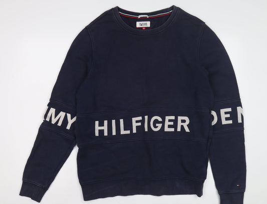 Hilfiger Denim Men's Blue L Pullover Sweatshirt