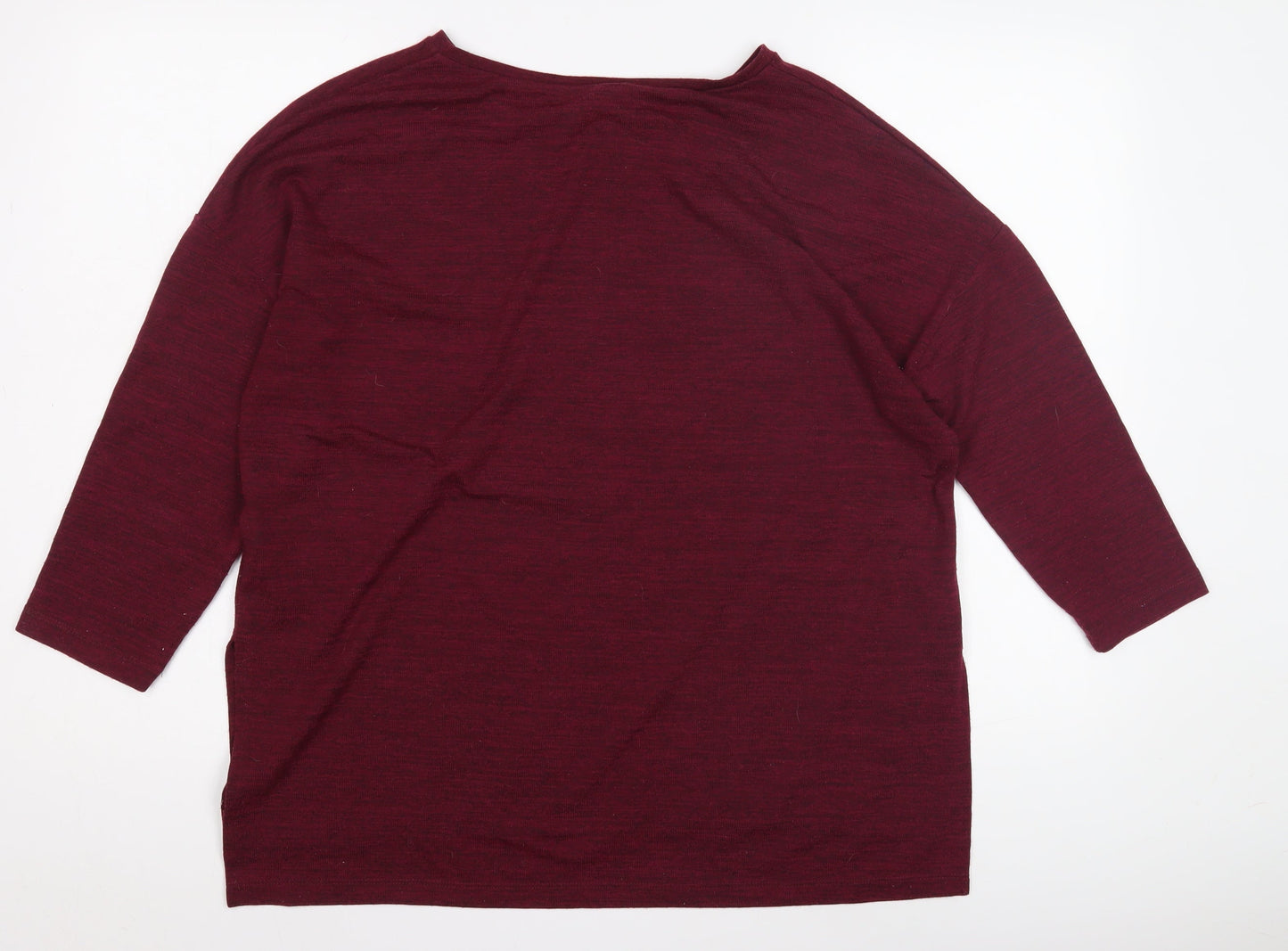 Warehouse Women's Red Jersey Top Size 14