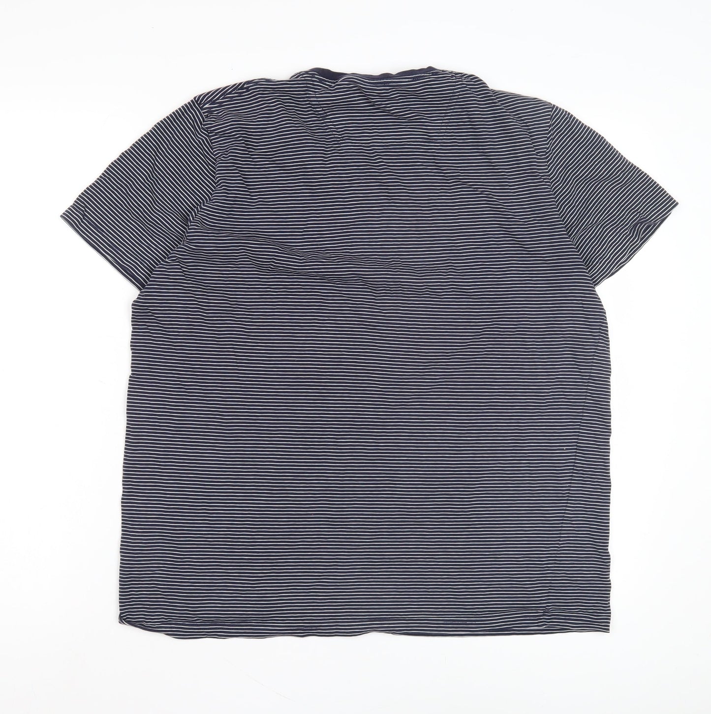 Joules Women's Blue Striped Crew Neck T-Shirt L