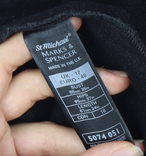 Marks and Spencer Women's Black Short Sheath Dress
