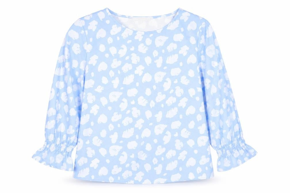 Womens UK Size S French Connection Blue Viscose Blouse