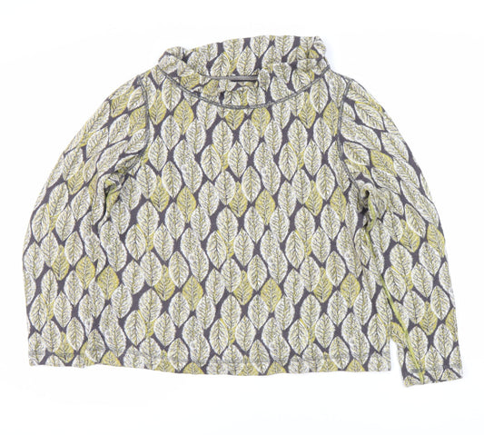 White Stuff Women's Leaf Print Top, Size 12