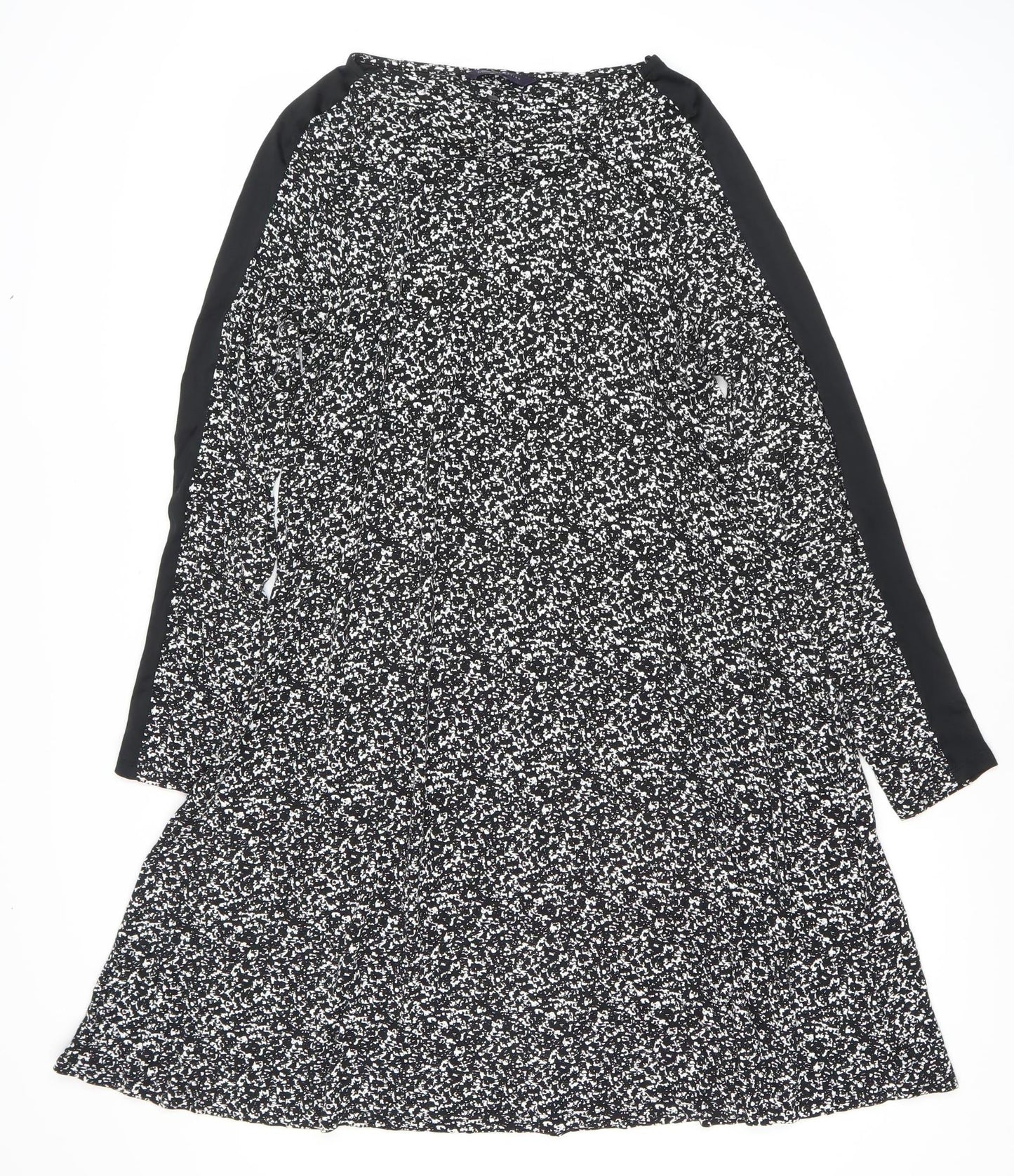 Marks and Spencer Women's Black Woven Dress, Size 14