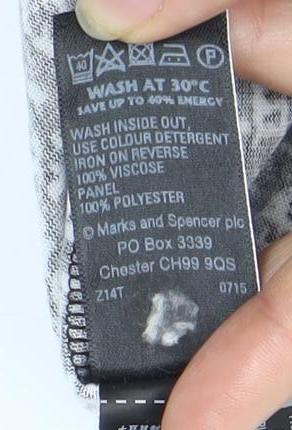 Marks and Spencer Women's Black Woven Dress, Size 14