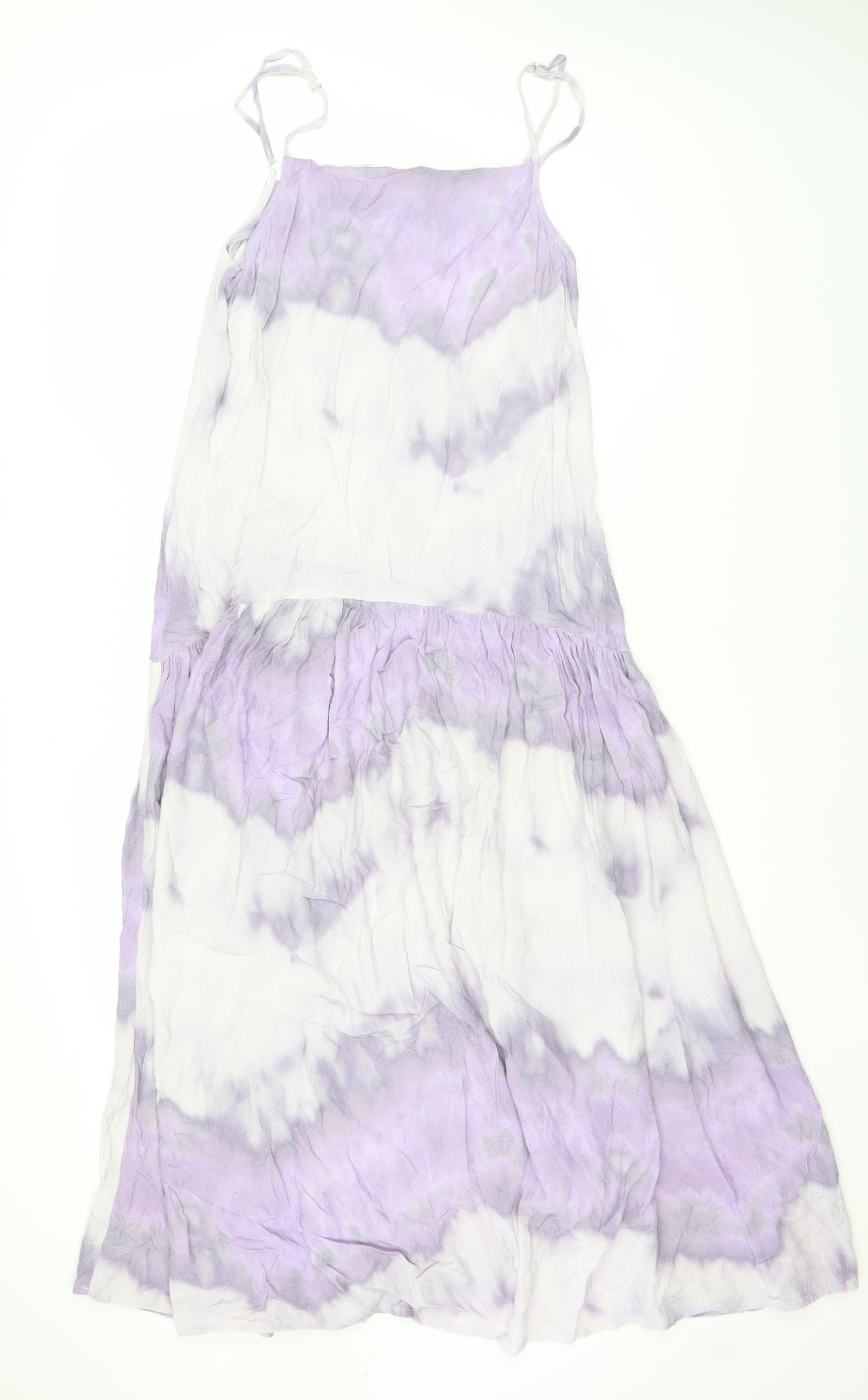 Warehouse Women's Purple Tie Dye Strappy Dress