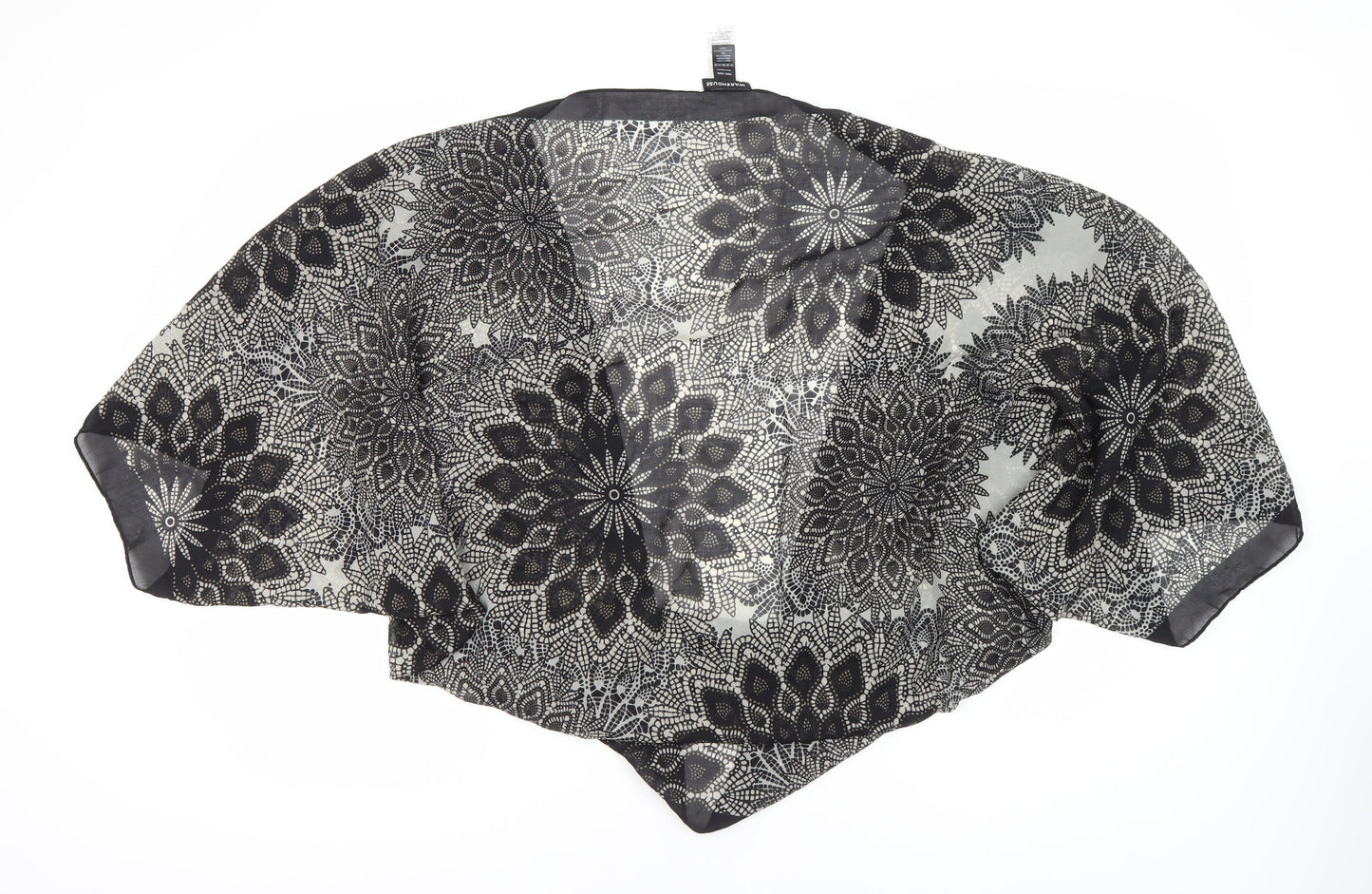 Warehouse Women's Kimono Black & White Floral
