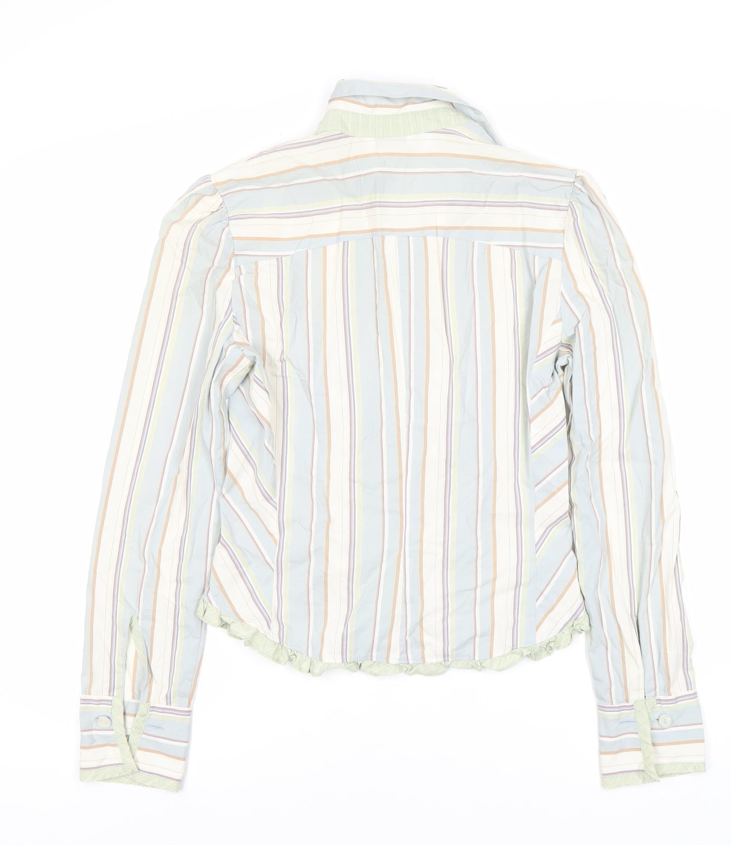 MNG Women's Multicoloured Striped Blouse Size 16