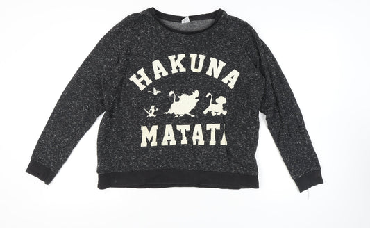 Disney Women’s Black 'Hakuna Matata' Sweatshirt Size 18