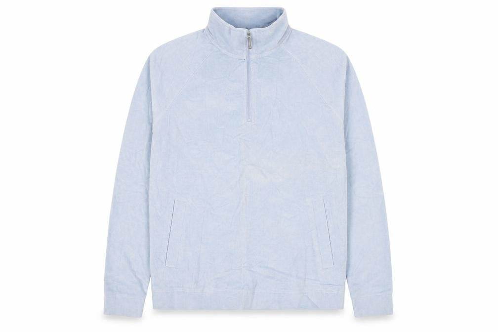 Cotton Traders Men's Blue Corduroy Pullover Sweatshirt (M)