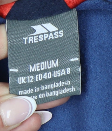 Trespass Women's Blue Fleece Jacket Medium
