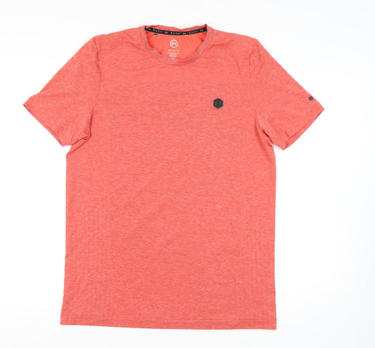 Under Armour Men's Orange T-Shirt L Gym Training