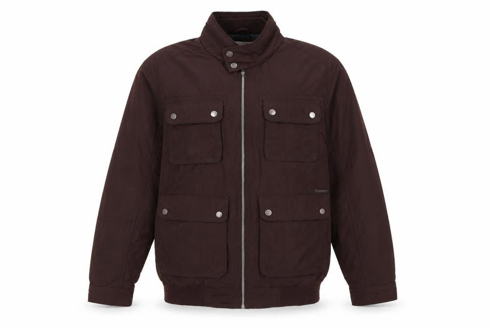 RJR.John Rocha Men's Brown Jacket, Large, Stand-Up Collar 42"-44"
