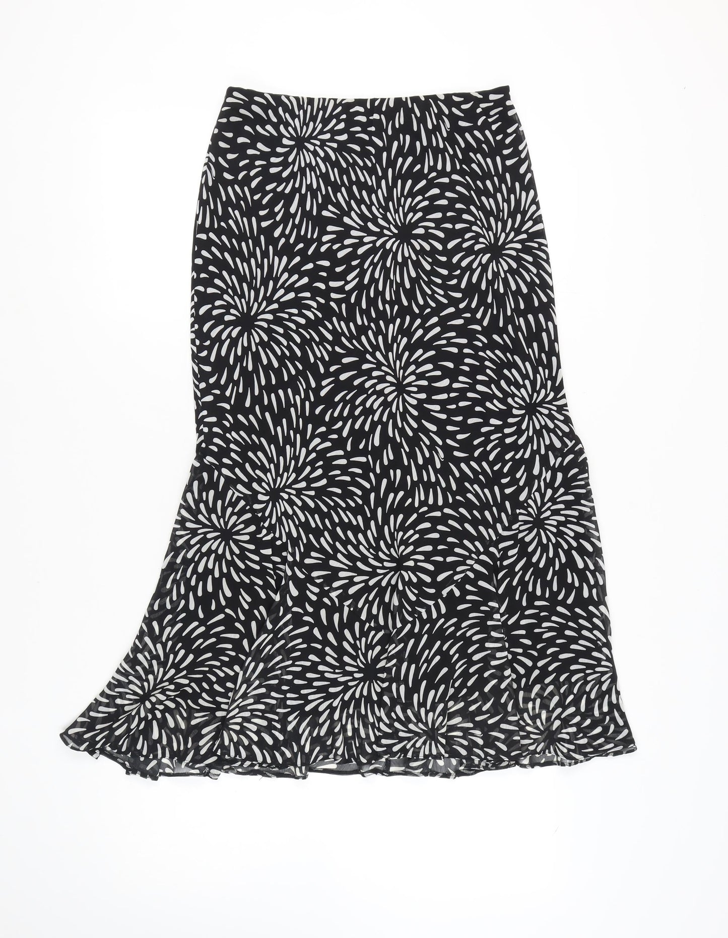 Wardrobe Women’s Black Trumpet Midi Skirt Size 14