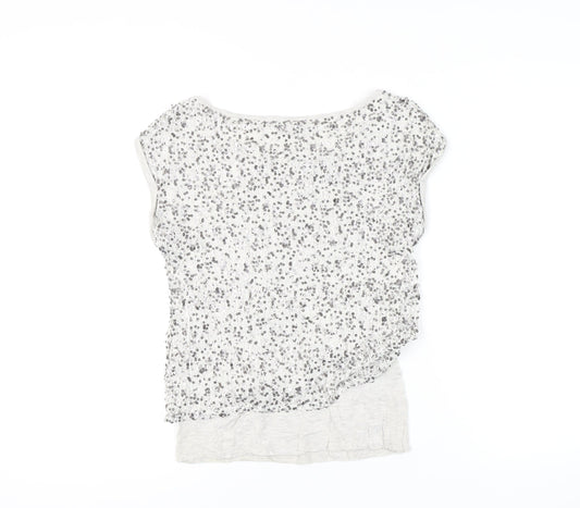 Mint Velvet Women's Grey Sequin Scoop Neck T-Shirt