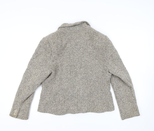 Alexon Women's Beige Blazer, Size 14, Classic Tweed