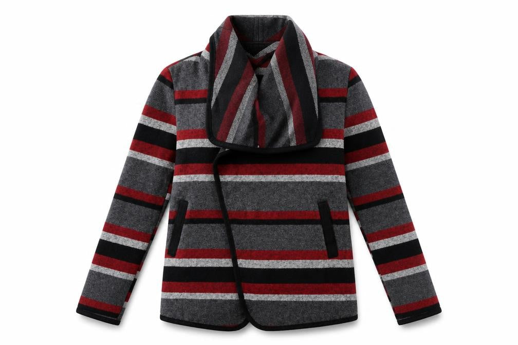 Warehouse Women's Multicoloured Striped Cardigan Size 10