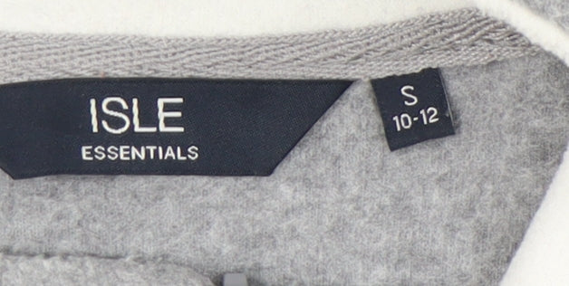 ISLE Women's Grey Fleece Zip Jacket - Size S