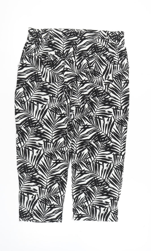 Anna Rose Women's Zebra Print Trousers Size 14