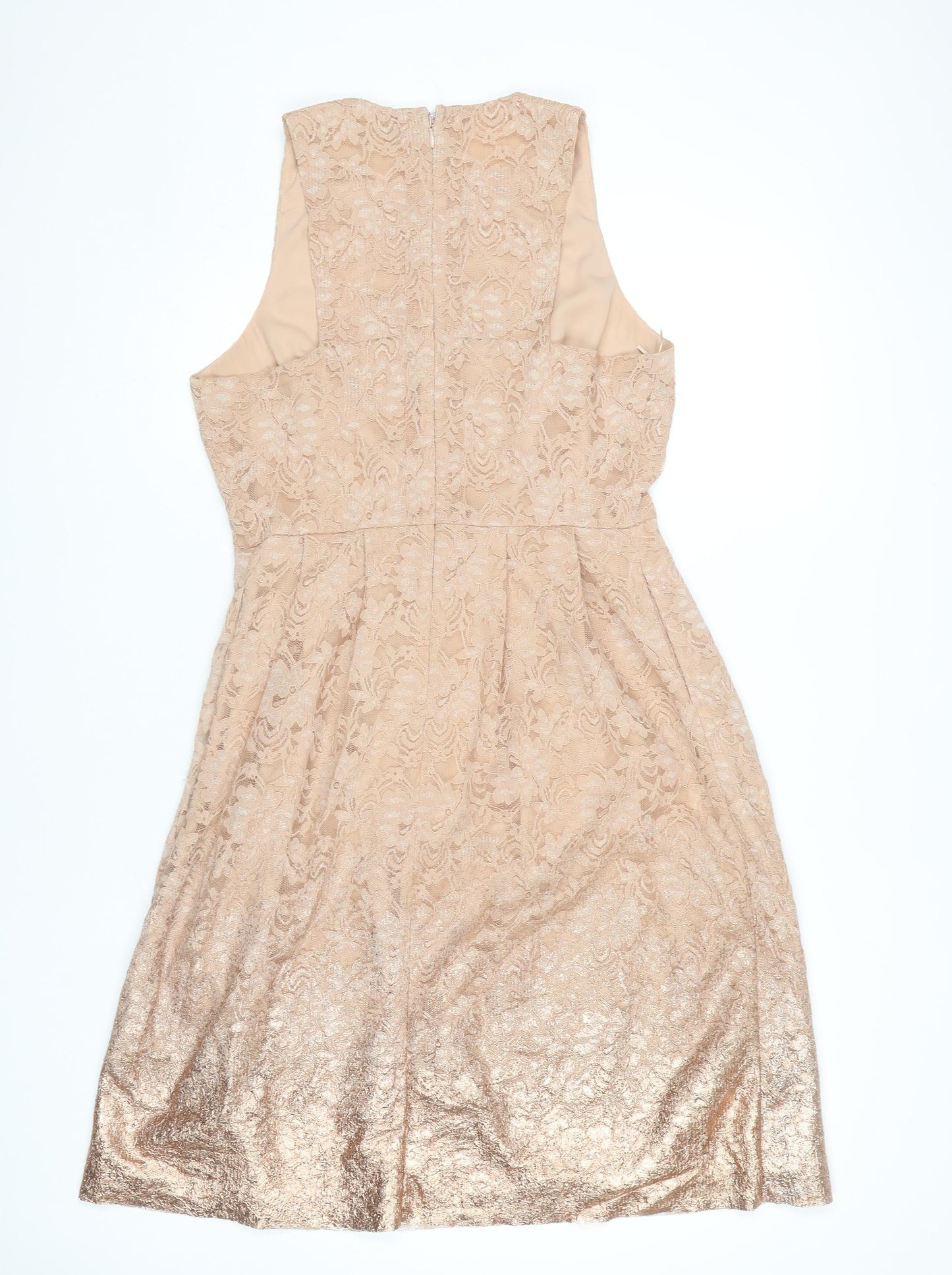 Warehouse Women Pink Lace Dress Size 14