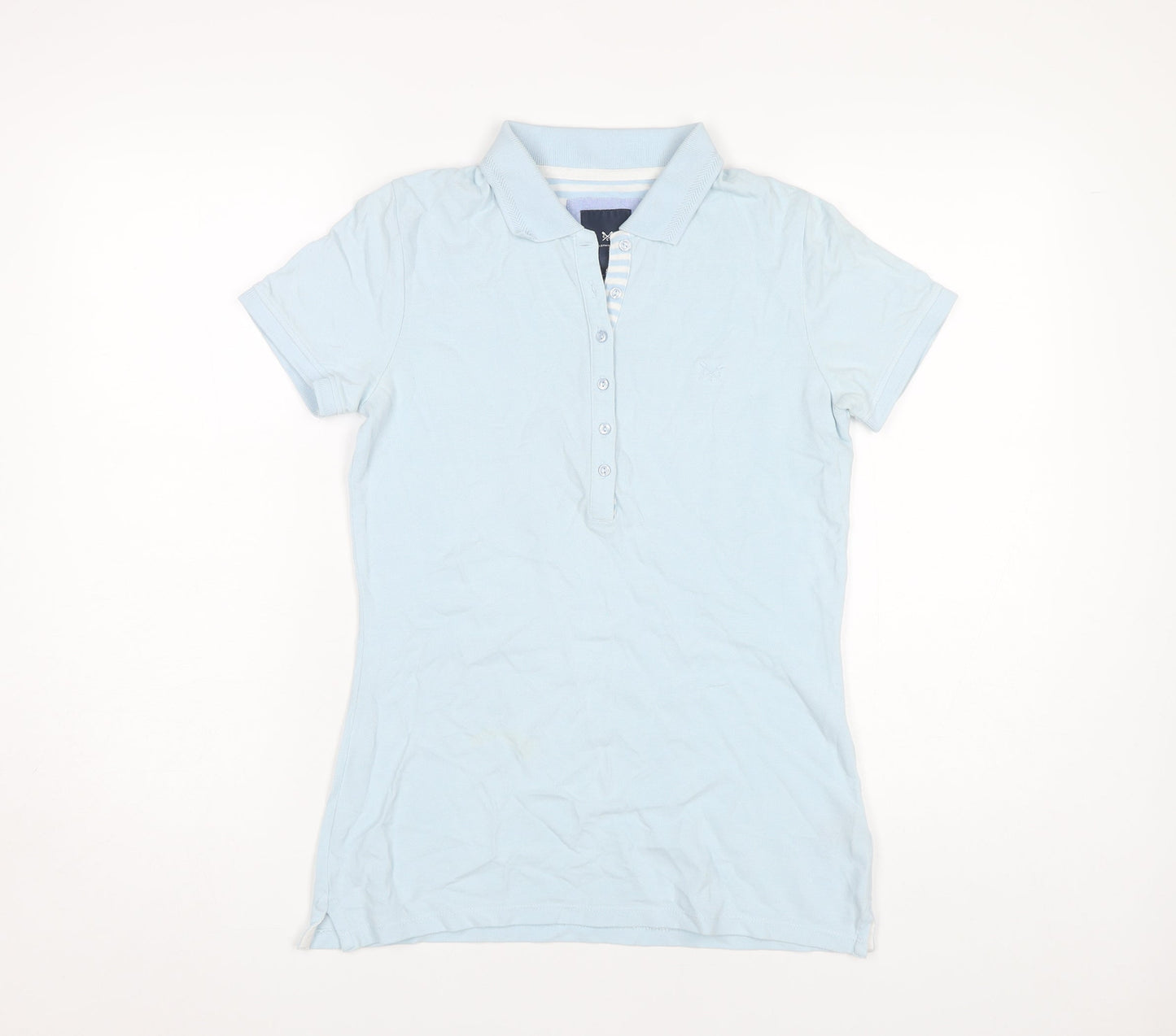 Crew Clothing Women’s Blue Cotton Polo Shirt Size 8