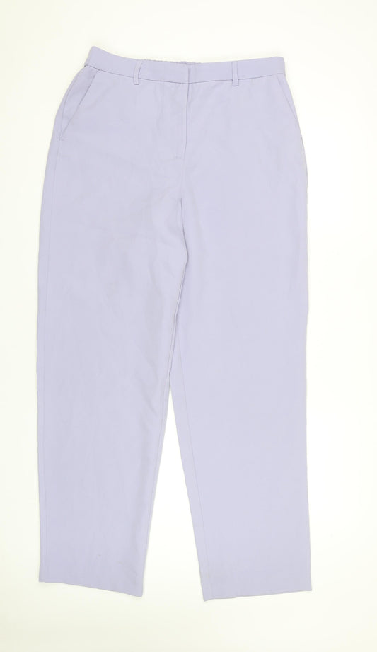 Vila Women's Purple Trousers Size 14 Polyester