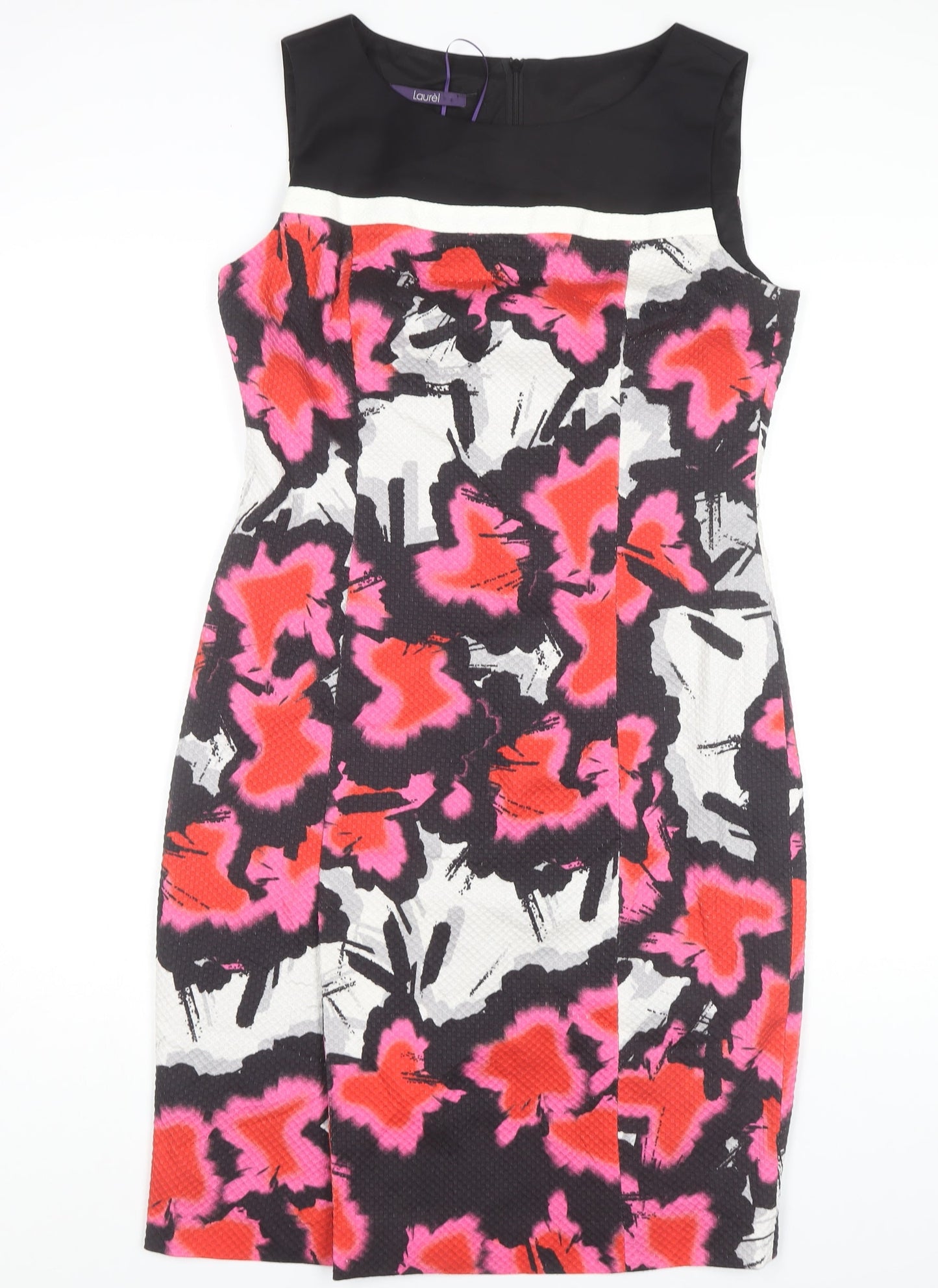 Laurèl Women's Multicoloured Floral Sheath Dress Size 14