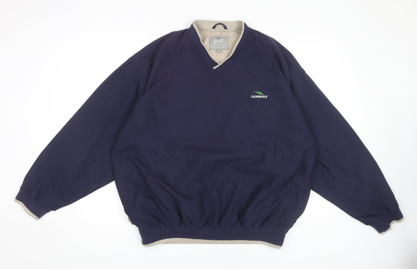 Donnay Men's Blue V-Neck Golf Sweatshirt M