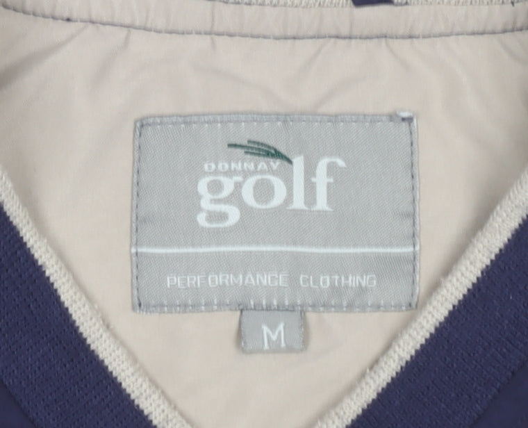 Donnay Men's Blue V-Neck Golf Sweatshirt M