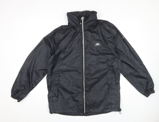 Trespass Men's Black Rain Jacket S Waterproof