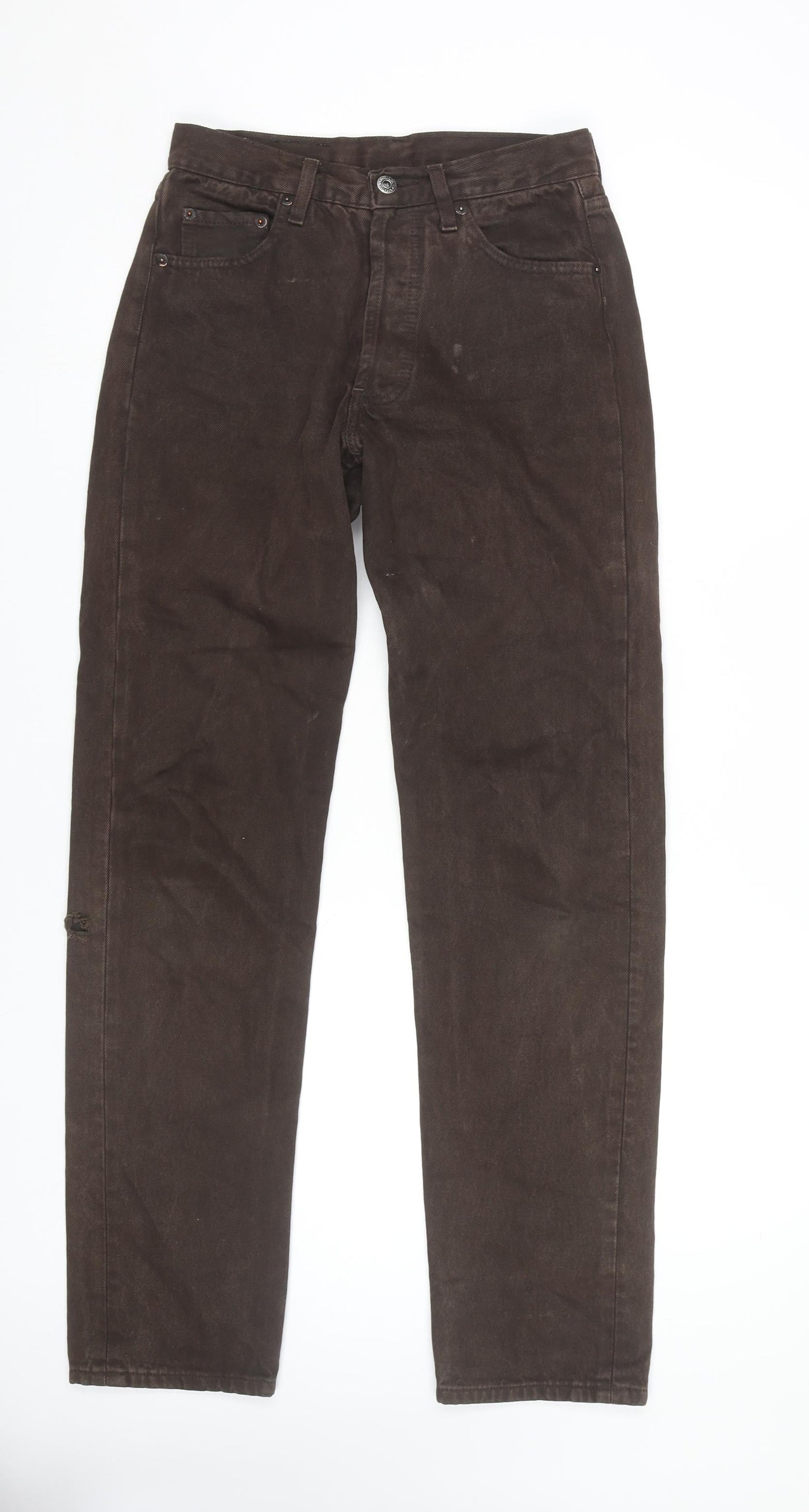 Levi's Men's Brown Jeans 29W 34L Denim 501