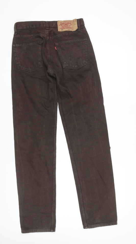 Levi's Men's Brown Jeans 29W 34L Denim 501