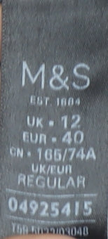 Marks & Spencer Geometric Trousers, Size 12, Multicoloured