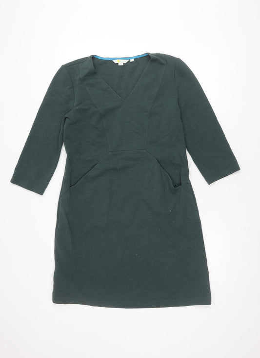 Boden Women's Green Sheath Dress, UK 12, Knee Length