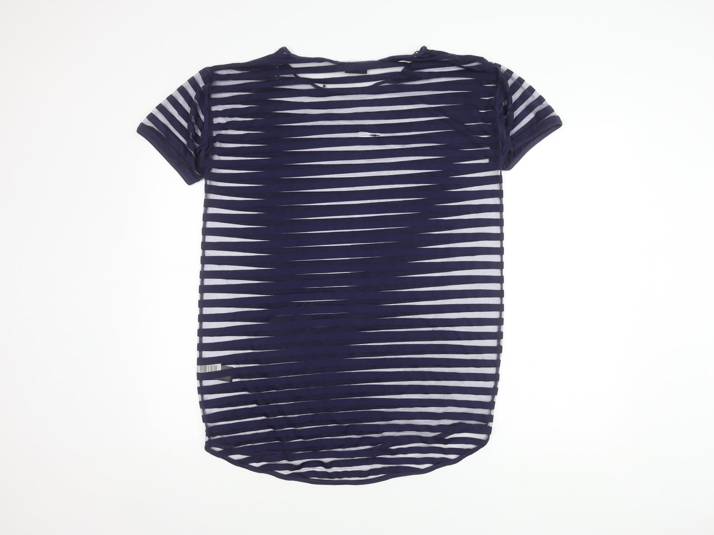 Next Women's Blue Striped T-Shirt - Size 8 - Chic Casual Staple