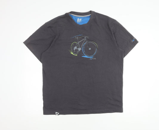 Dare 2b Men's Grey Graphic Sports T-Shirt Size L