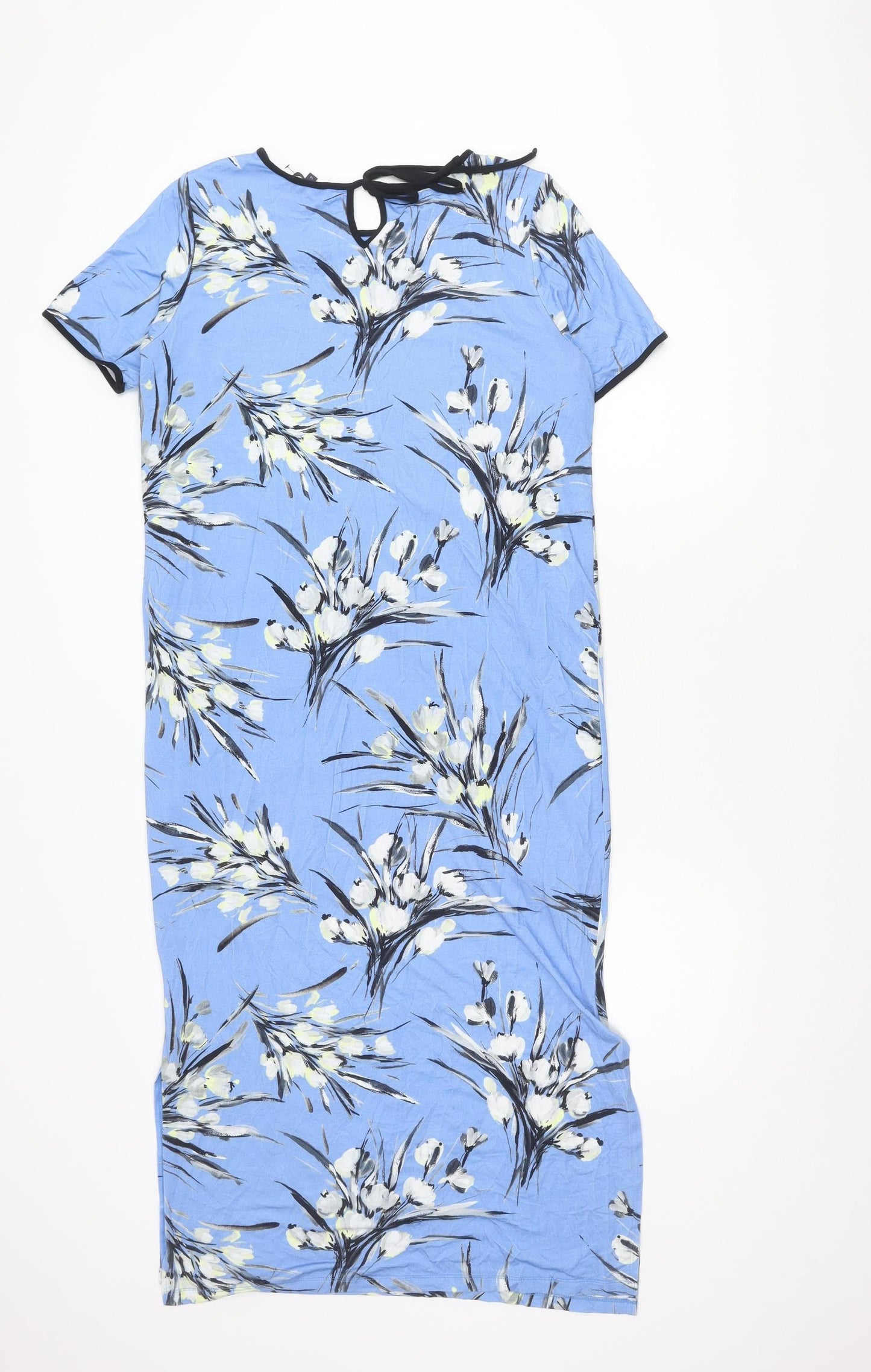 Marks and Spencer Blue Floral Women's Dress Size 14