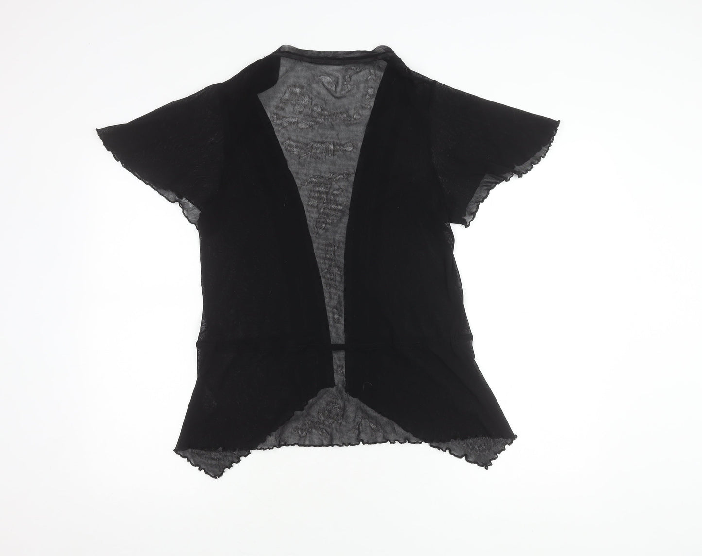 Marks and Spencer Women's Black Short Sleeve Open Front Cover-up