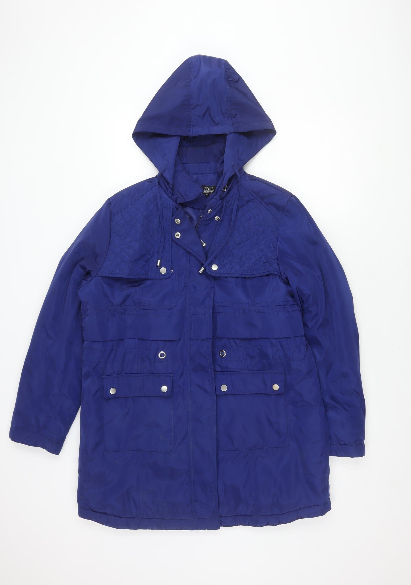 JBC Women's Blue Hooded Jacket Size 12