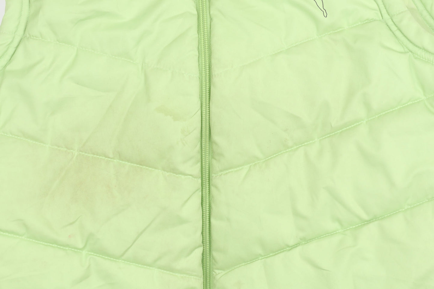 Puma Women's Green Polyester Waistcoat, Size 12