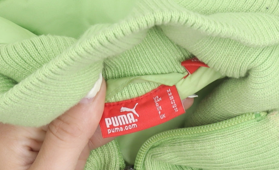 Puma Women's Green Polyester Waistcoat, Size 12
