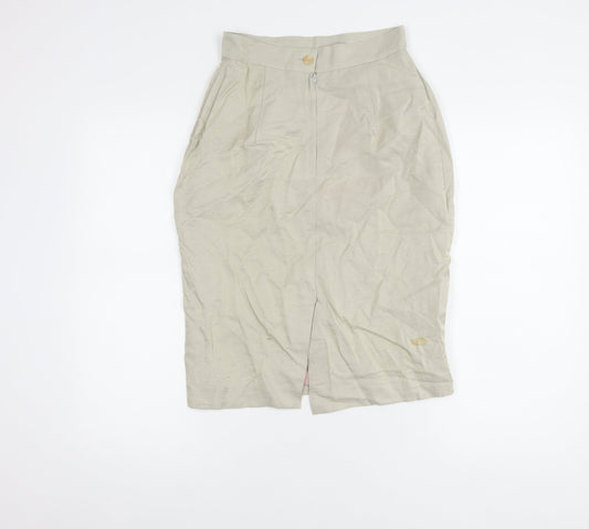 Wallis Women's Beige Pencil Skirt Size 10