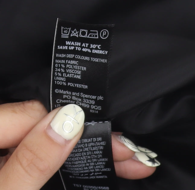 Marks and Spencer Women's Black Trumpet Skirt Size 12